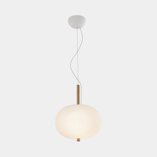 Bover Ilargi 1-lt 13" LED Pendant-Light Wood