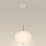 Bover Ilargi 1-lt 16" LED Pendant-Light Wood