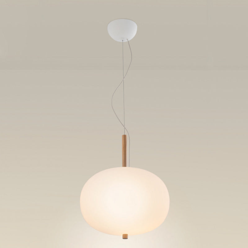 Bover Ilargi 1-lt 16" LED Pendant-Light Wood