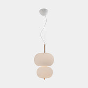 Bover Ilargi 2-lt 16" LED Pendant-Light Wood