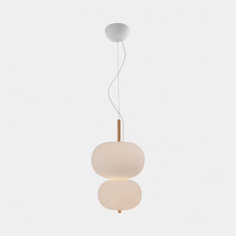 Bover Ilargi 2-lt 16" LED Pendant-Light Wood
