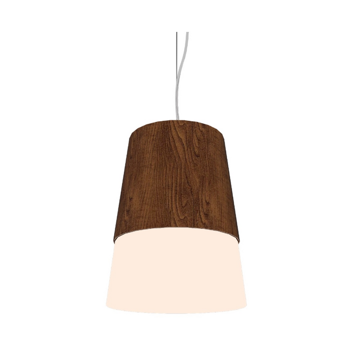 Accord 264 Conical 1-lt 11" LED Pendant, E26 Base - Imbuia