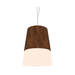 Accord 264 Conical 1-lt 11" LED Pendant, E26 Base - Imbuia