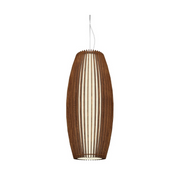 Accord 1139 Stecche di Legno 1-lt 12" LED Pendant - Imbuia