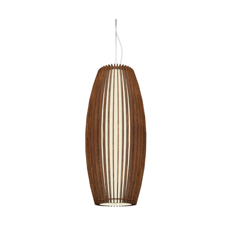 Accord 1139 Stecche di Legno 1-lt 12" LED Pendant - Imbuia