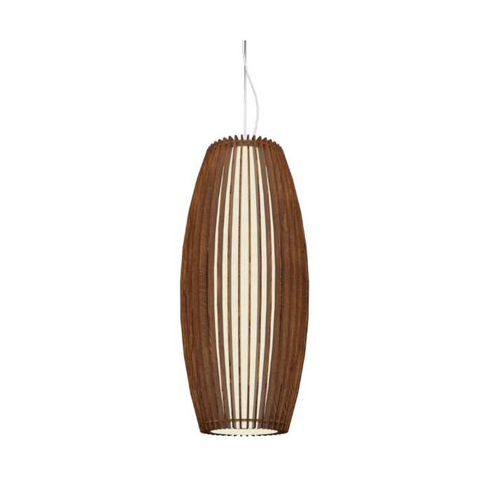 Accord 1139 Stecche di Legno 1-lt 12" LED Pendant - Imbuia