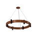 Accord 1497 Flow 12-lt 24" LED Pendant - Imbuia