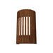 Accord 420 Slatted 1-lt 12" Tall LED Wall Light - Imbuia