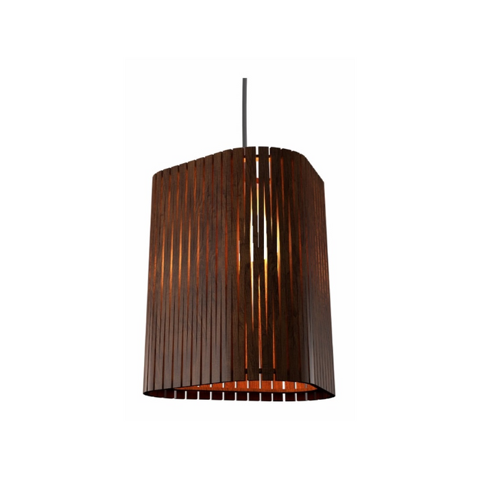 Accord 1481 Living Hinges 1-lt 12" LED Pendant - Imbuia
