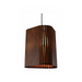 Accord 1481 Living Hinges 1-lt 12" LED Pendant - Imbuia