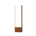 Accord 465 Clean 1-lt 19" Tall LED Wall Light - Imbuia