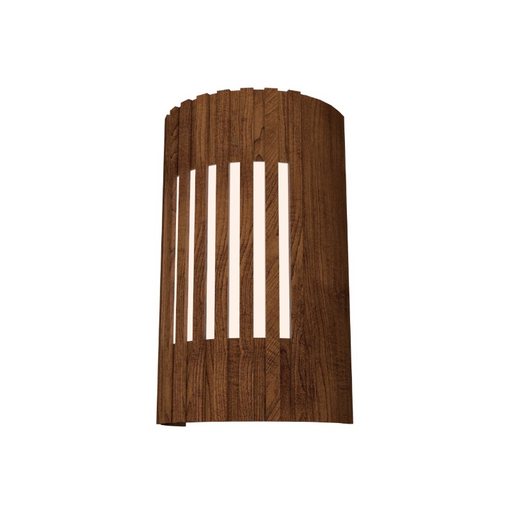 Accord 420 Slatted 2-lt 12" Tall LED Wall Light, E26 Base - Imbuia
