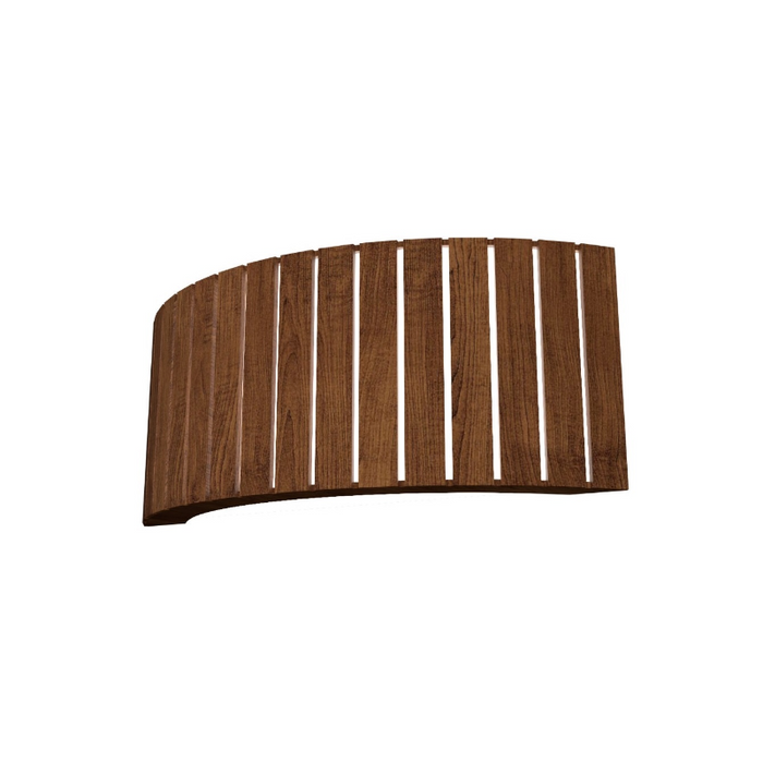 Accord 4039 Slatted 2-lt 16" LED Wall Light, E26 Base - Imbuia