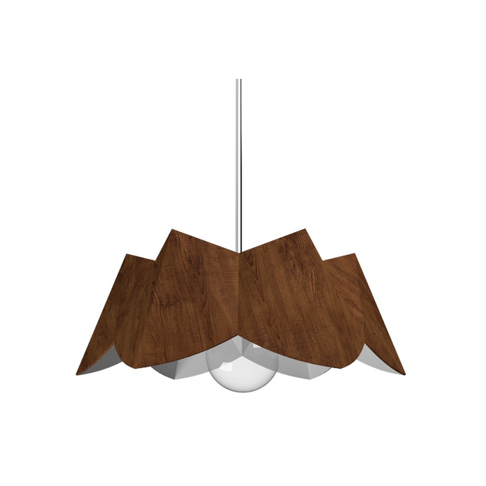 Accord 1283 Physalis 1-lt 18" LED Pendant - Imbuia