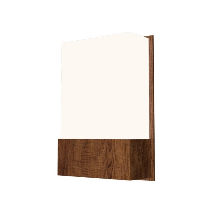 Accord 444 Clean 1-lt 12" Tall LED Wall Light - Imbuia