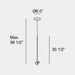 Bover Invisible 1-lt 6" LED Pendant