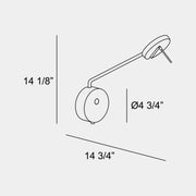 Bover Invisible 1-lt 15" LED Wall Sconce
