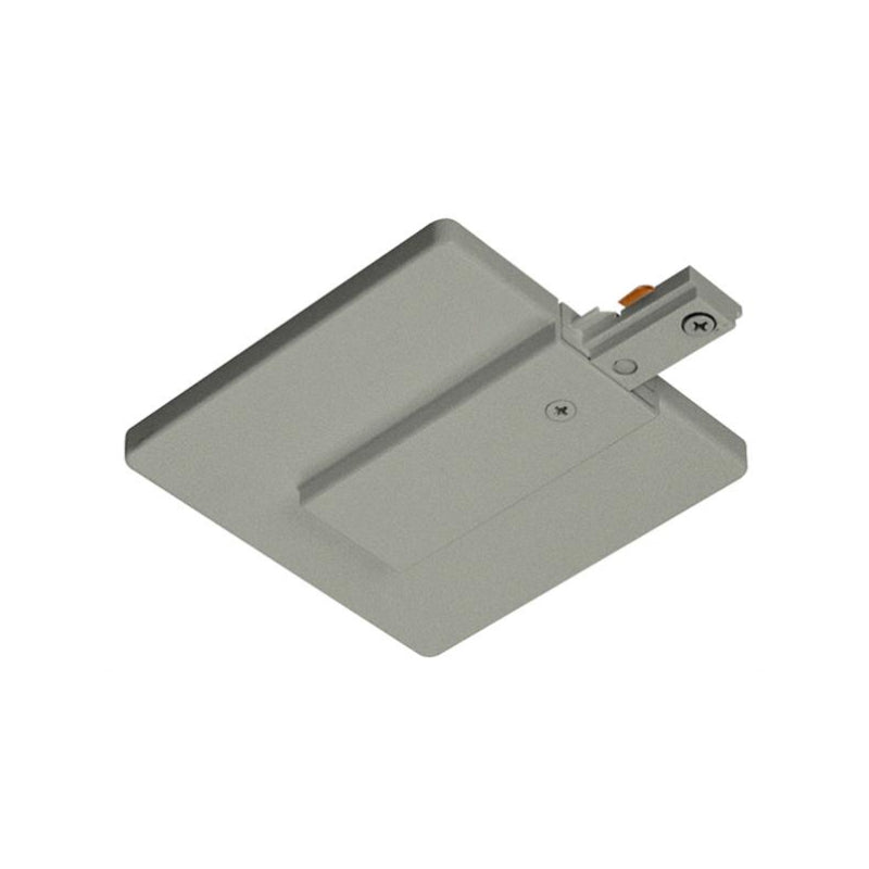 Juno R21 Trac-Lites End Feed Connector and Outlet Box Cover - Silver