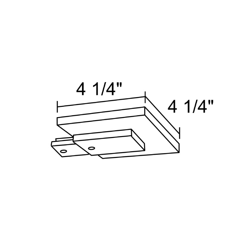 Juno R21 Trac-Lites End Feed Connector and Outlet Box Cover