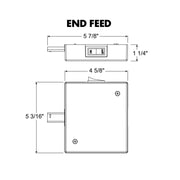 Juno RCLF11 Trac-Lites - Current Limiting 1 Circuit End Feed