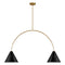 Generation KC1102 Cambre 2-lt 48" LED Linear Chandelier