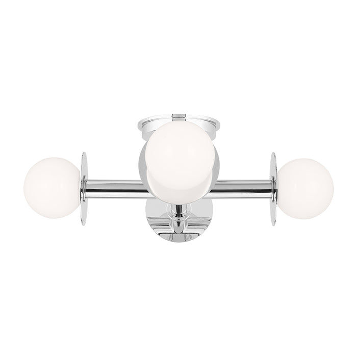 Visual Comfort KF1034 Nodes 4-lt 18" Semi-Flush Mount - Polished Nickel