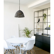 Besa 1JC-KIEV Kiev 1-lt 13" LED Pendant, Cord Fixture with Dome Canopy