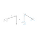 Koncept FCD-2 Focaccia LED Desk Lamp, Wall Mount
