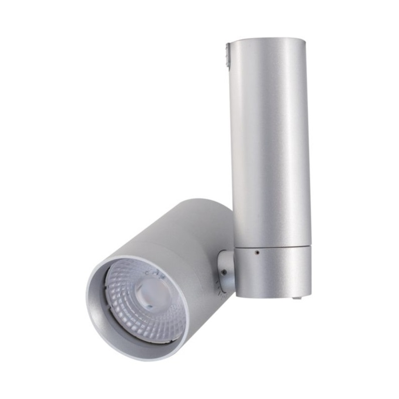 Halo 815 Stasis Small 11W LED Track Head, 1000 Lumens, Narrow Spot Beam, 120V - Silver