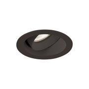 Eurofase BTGO-1R-T Baby Tango 1 Light 10W Round LED Flat Gimbal Trim, Frosted Lens - Black