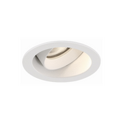 Eurofase BTGO-1R-T Baby Tango 1 Light 10W Round LED Flat Gimbal Trim, Clear Lens - White