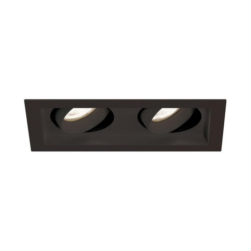 Eurofase BTGO-2-T Baby Tango 2 Light 20W LED Flat Gimbal Trim, Frosted Lens - Black