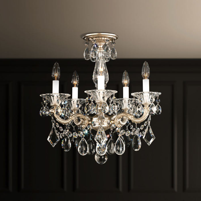 Schonbek 5345 La Scala 5-lt 18" Semi-Flush Mount