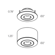 Dals LEDRDM1 Mini-Puck 2" 12V Mini 2-In-1 Puck