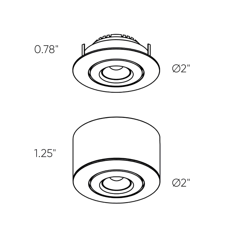 Dals LEDRDM1 Mini-Puck 2" 12V Mini 2-In-1 Puck
