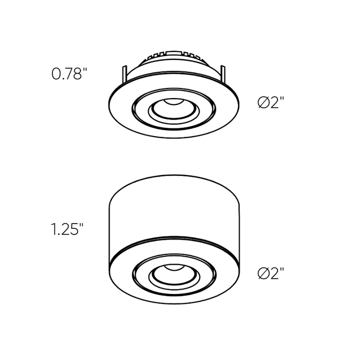 Dals LEDRDM1 Mini-Puck 2" 12V Mini 2-In-1 Puck