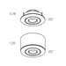 Dals LEDRDM1 Mini-Puck 2" 12V Mini 2-In-1 Puck