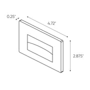 Dals LEDSTEP005D-CC Camber 5" LED Recessed Horizontal Step Light, 5CCT