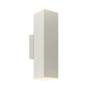 Dals LEDWALL-B Brooklyn 12" Tall LED Square Cylinder with Multiple Lighting Options - Silver Gray
