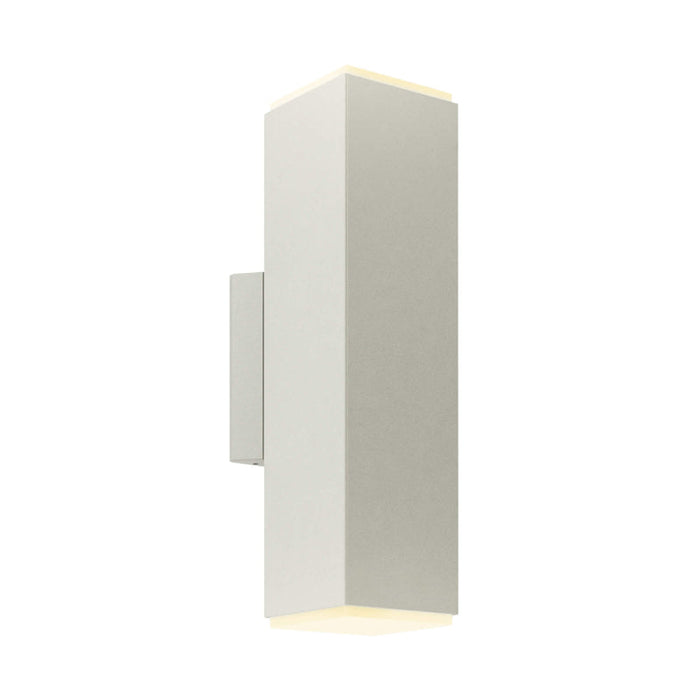 Dals LEDWALL-B Brooklyn 12" Tall LED Square Cylinder with Multiple Lighting Options - Silver Gray