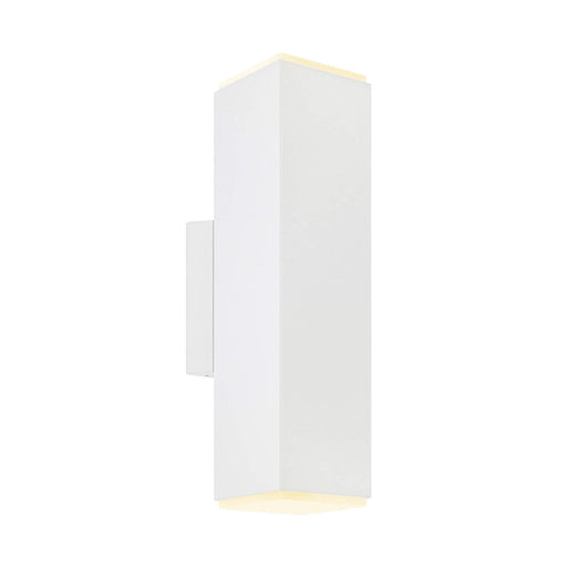 Dals LEDWALL-B Brooklyn 12" Tall LED Square Cylinder with Multiple Lighting Options - White