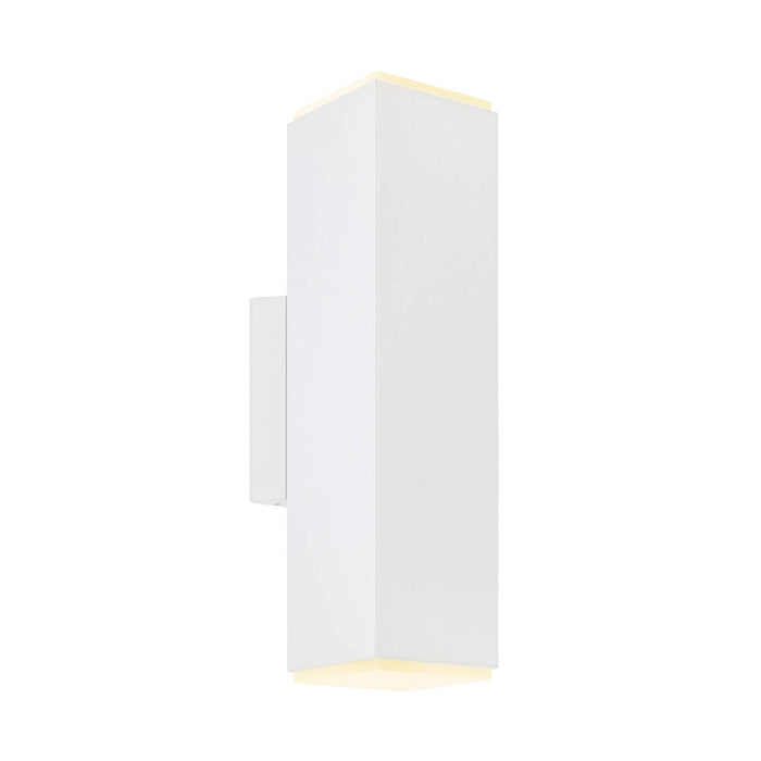 Dals LEDWALL-B Brooklyn 12" Tall LED Square Cylinder with Multiple Lighting Options - White