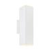 Dals LEDWALL-B Brooklyn 12" Tall LED Square Cylinder with Multiple Lighting Options - White