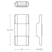 Dals LEDWALL-E Edinburgh 13" Tall LED Wall Sconce