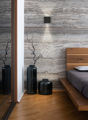 Dals LEDWALL-G-CC Geneva 4.5" Square Outdoor LED Directional Wall sconce, 5CCT Selectable