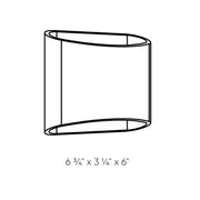 Dals LEDWALL-H Harlow 1-lt 6" Tall LED Wall Sconce