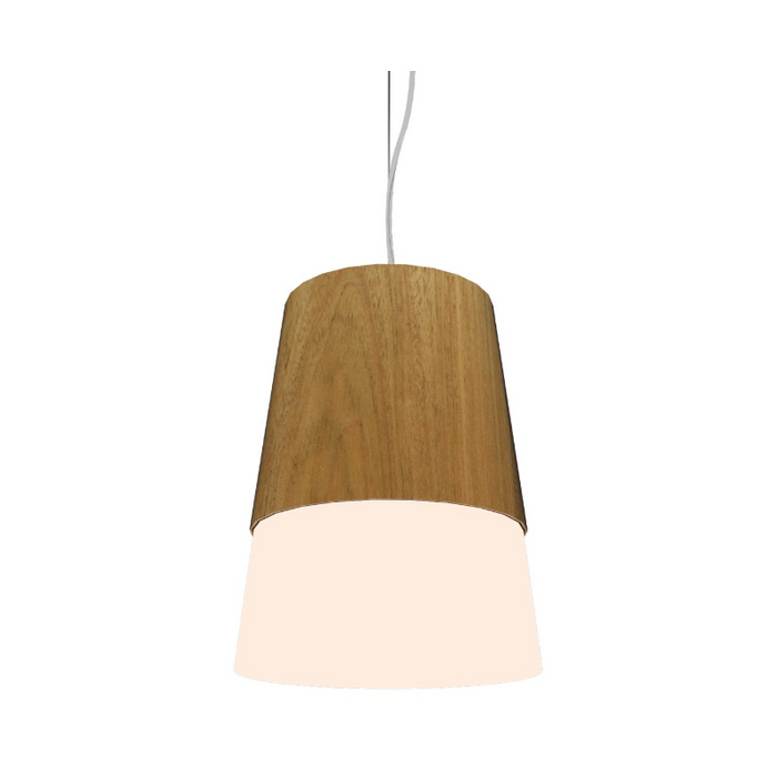 Accord 264 Conical 1-lt 11" LED Pendant, E26 Base - Louro Freijó