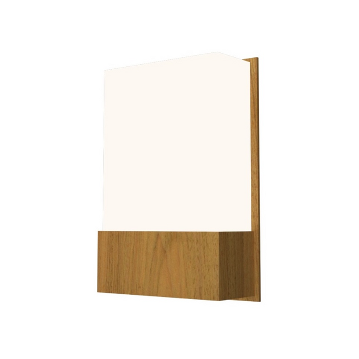 Accord 444 Clean 1-lt 12" Tall LED Wall Light, E26 Base - Louro Freijó
