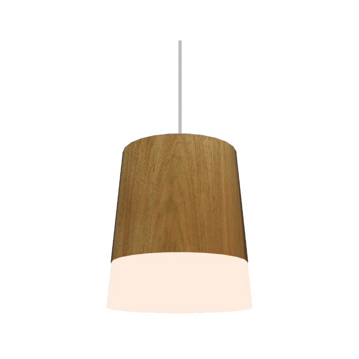 Accord 1100 Conical 1-lt 6" LED Pendant, E26 Base - Louro Freijó