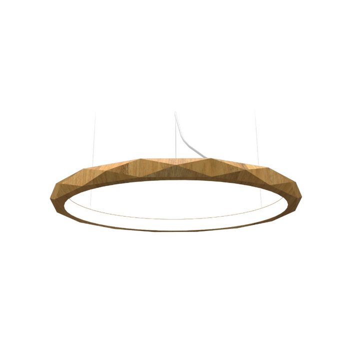 Accord 1354 Facet 1-lt 24" LED Pendant - Louro Freijó